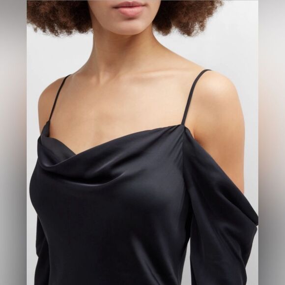 L’AGENCE Juniper Cold Shoulder Gown in Black. Size 0. NWOT - Picture 5 of 8